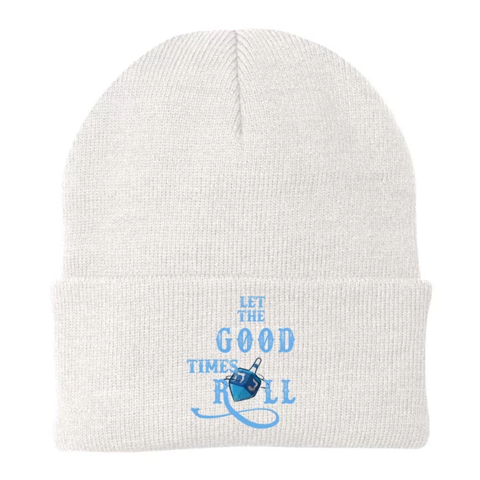 Let The Good Times Roll Raglan Hanukkah Knit Cap Winter Beanie