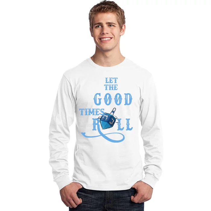 Let The Good Times Roll Raglan Hanukkah Tall Long Sleeve T-Shirt