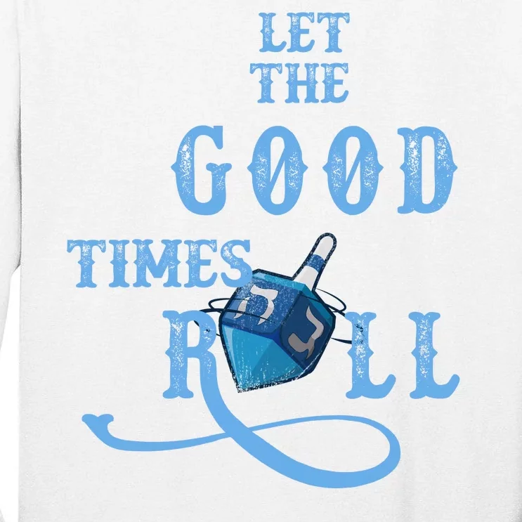 Let The Good Times Roll Raglan Hanukkah Tall Long Sleeve T-Shirt