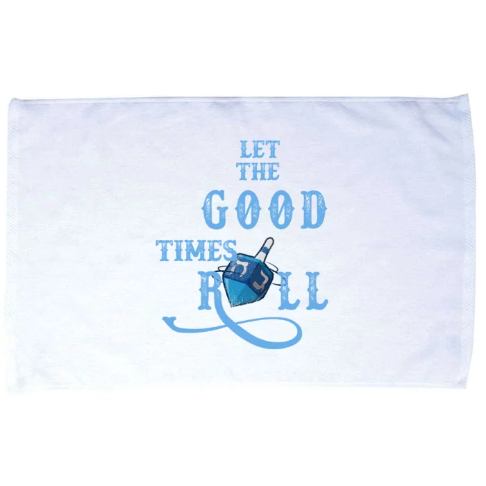 Let The Good Times Roll Raglan Hanukkah Microfiber Hand Towel