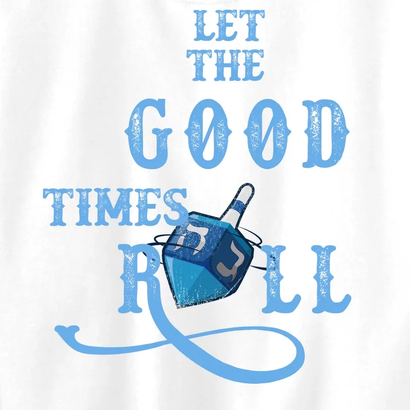 Let The Good Times Roll Raglan Hanukkah Kids Sweatshirt