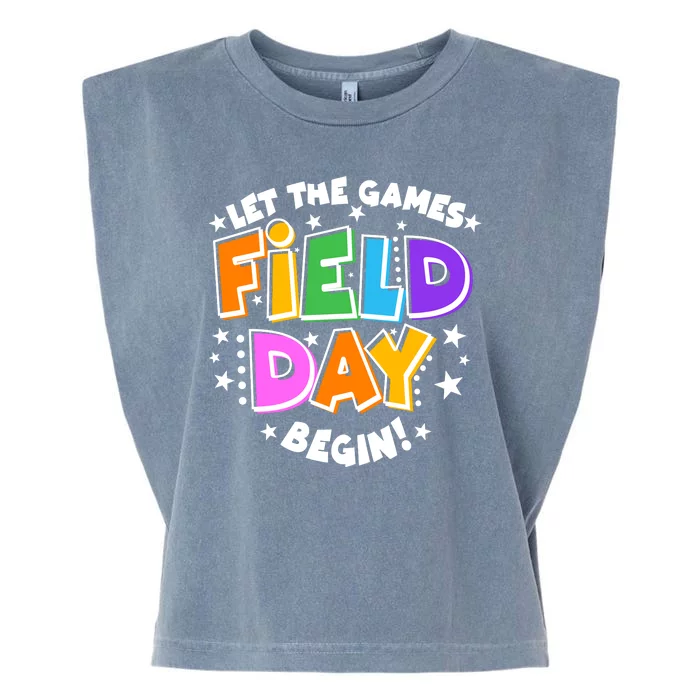 Let The Games Begin Field Day Garment-Dyed Women's Muscle Tee