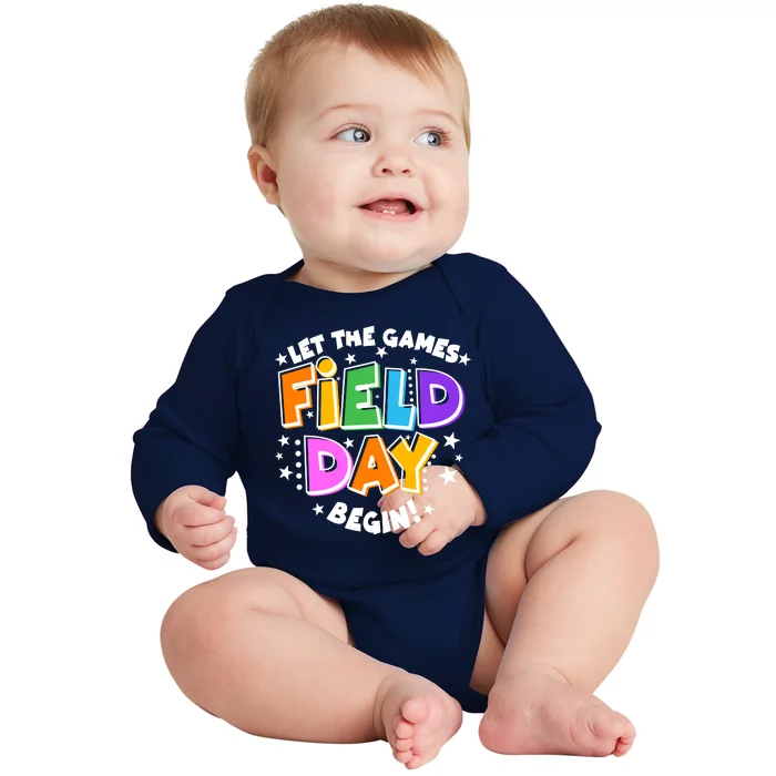 Let The Games Begin Field Day Baby Long Sleeve Bodysuit