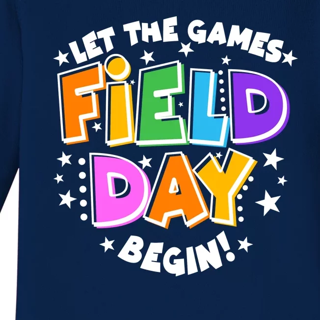 Let The Games Begin Field Day Baby Long Sleeve Bodysuit