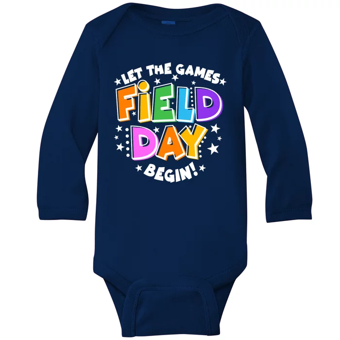 Let The Games Begin Field Day Baby Long Sleeve Bodysuit