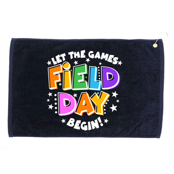 Let The Games Begin Field Day Grommeted Golf Towel