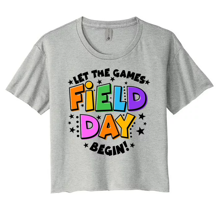 Let The Games Begin Field Day Women's Crop Top Tee