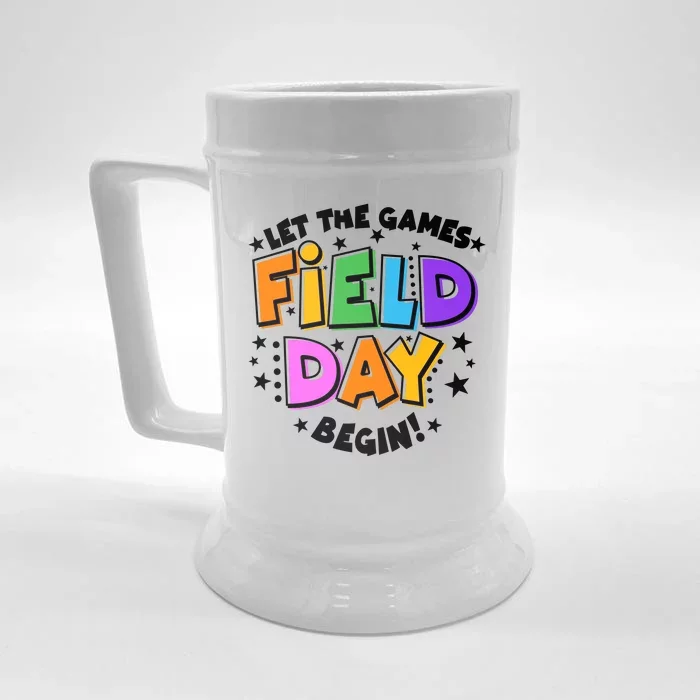 Let The Games Begin Field Day Front & Back Beer Stein