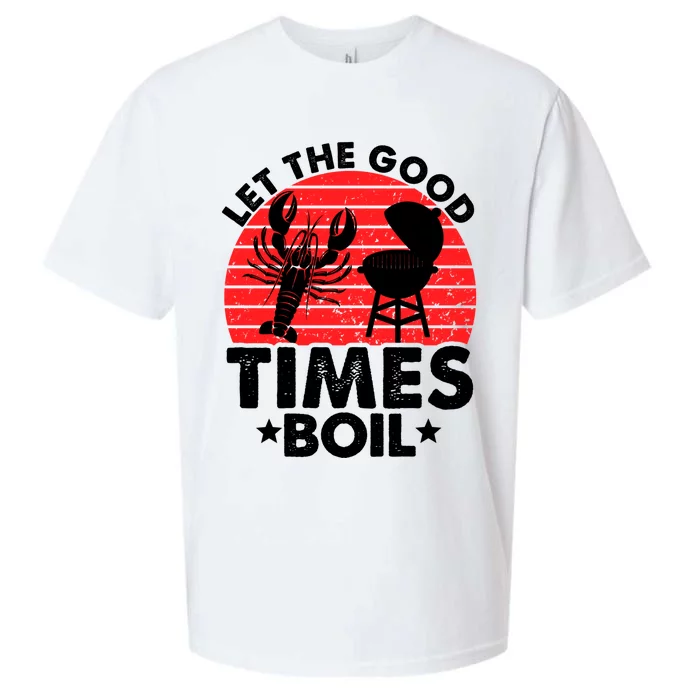 Let The Good Times Boil Funny Crawfish Sueded Cloud Jersey T-Shirt