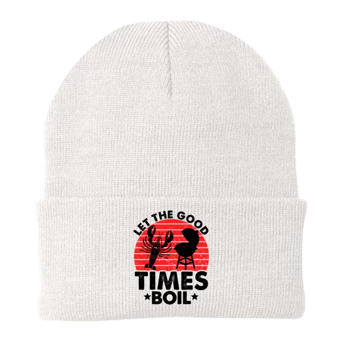 Let The Good Times Boil Funny Crawfish Knit Cap Winter Beanie