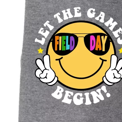 Let The Games Begin Field Day Smile Face Doggie 3-End Fleece Hoodie