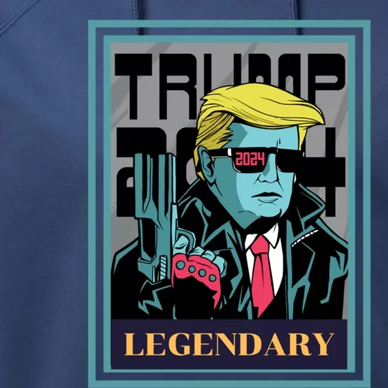 Legendary Trump Great Gift Performance Fleece Hoodie