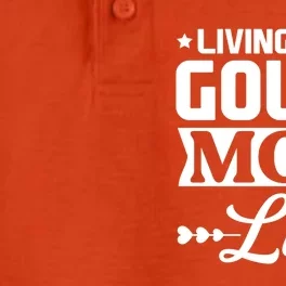 Living That Golf Mom Life Gift Dry Zone Grid Performance Polo