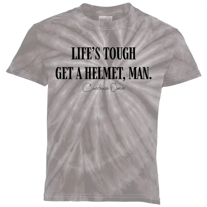 LifeS Tough Get A Helmet Man Kids Tie-Dye T-Shirt