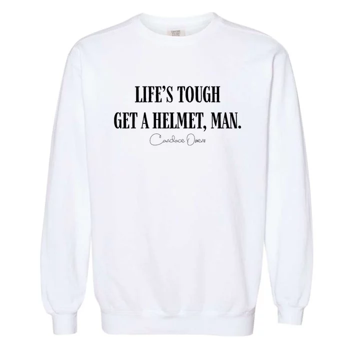 LifeS Tough Get A Helmet Man Garment-Dyed Sweatshirt