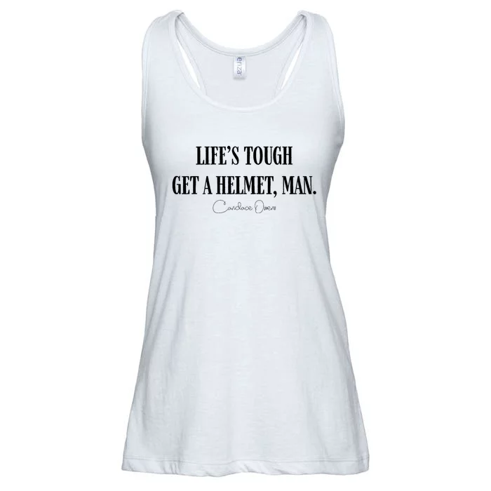 LifeS Tough Get A Helmet Man Ladies Essential Flowy Tank