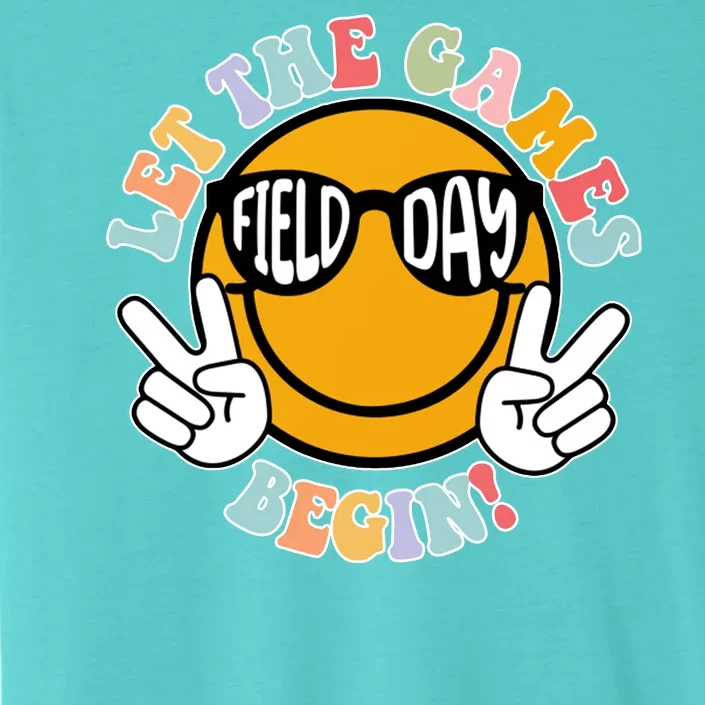 Let The Games Begin Field Day Smile Face ChromaSoft Performance T-Shirt