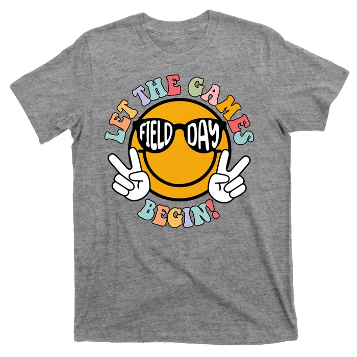 Let The Games Begin Field Day Smile Face T-Shirt