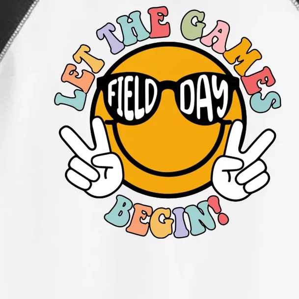 Let The Games Begin Field Day Smile Face Toddler Fine Jersey T-Shirt