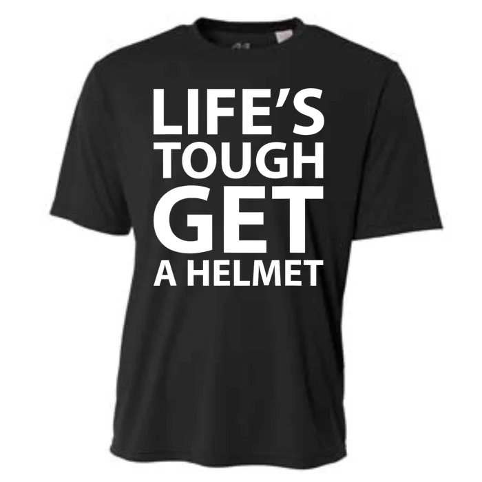 LifeS Tough Get A Helmet Man Funny Vintage Cooling Performance Crew T-Shirt