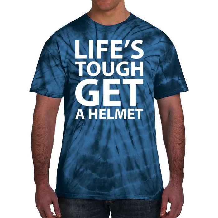 LifeS Tough Get A Helmet Man Funny Vintage Tie-Dye T-Shirt