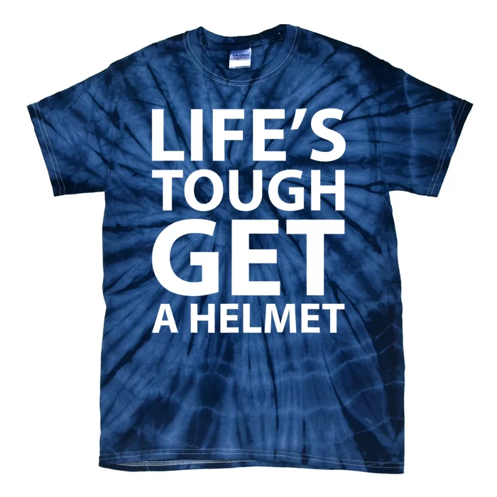 LifeS Tough Get A Helmet Man Funny Vintage Tie-Dye T-Shirt