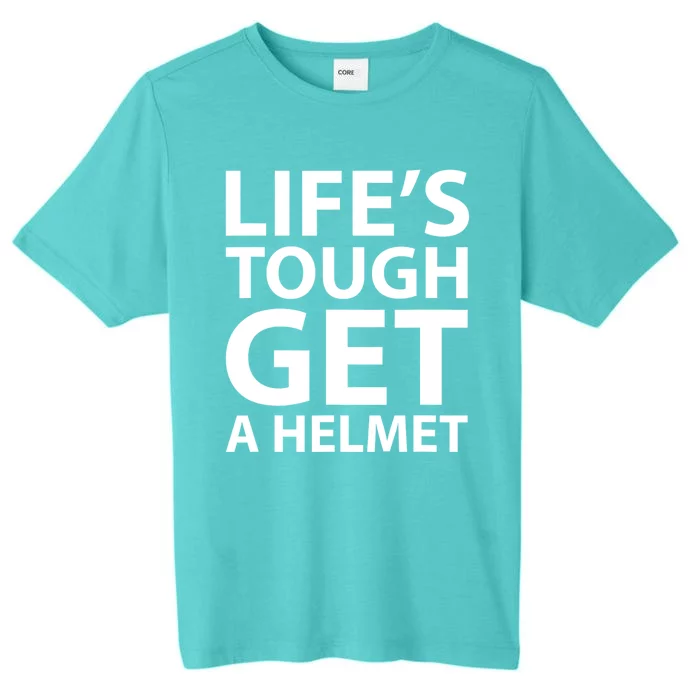 LifeS Tough Get A Helmet Man Funny Vintage ChromaSoft Performance T-Shirt