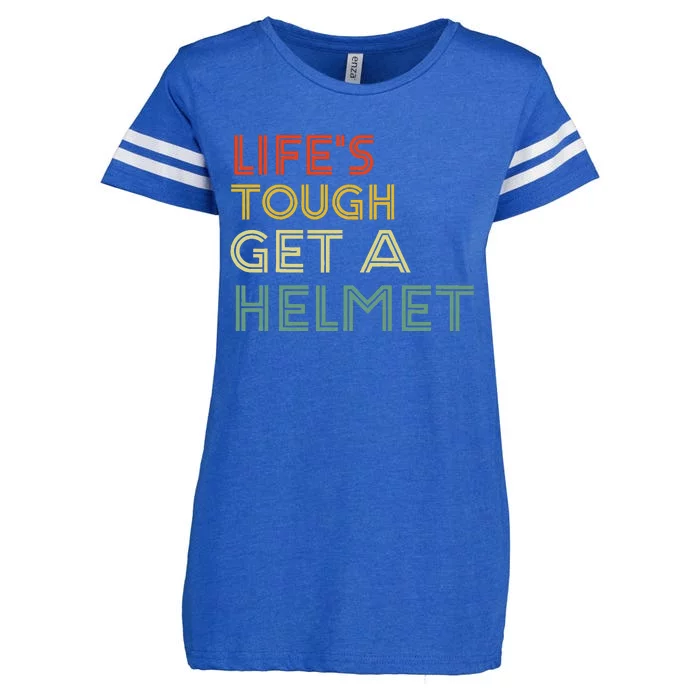 Life's Tough Get a Helmet Enza Ladies Jersey Football T-Shirt