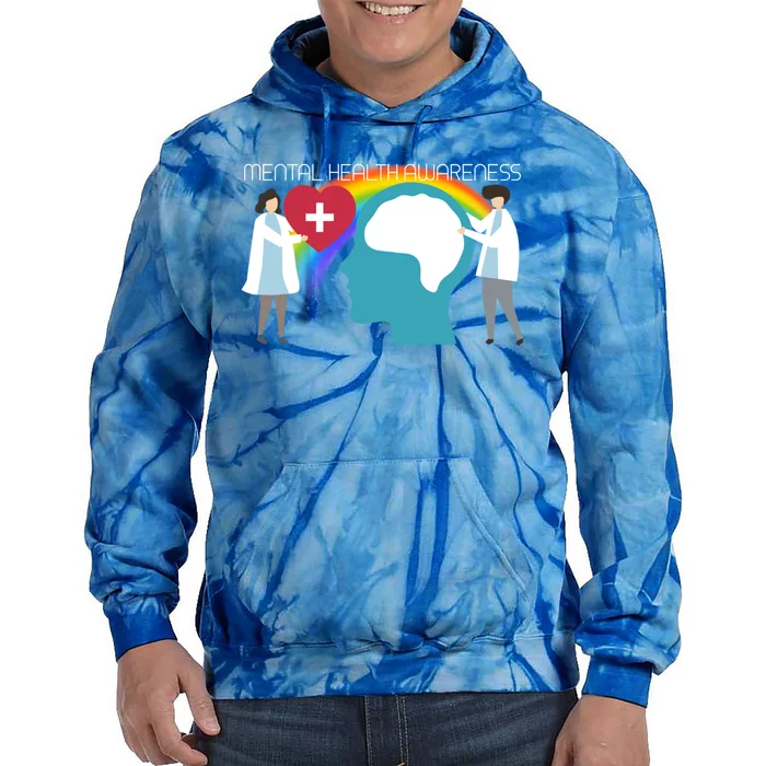 Lgbt Tal Health Awareness Cute Gift Tie Dye Hoodie