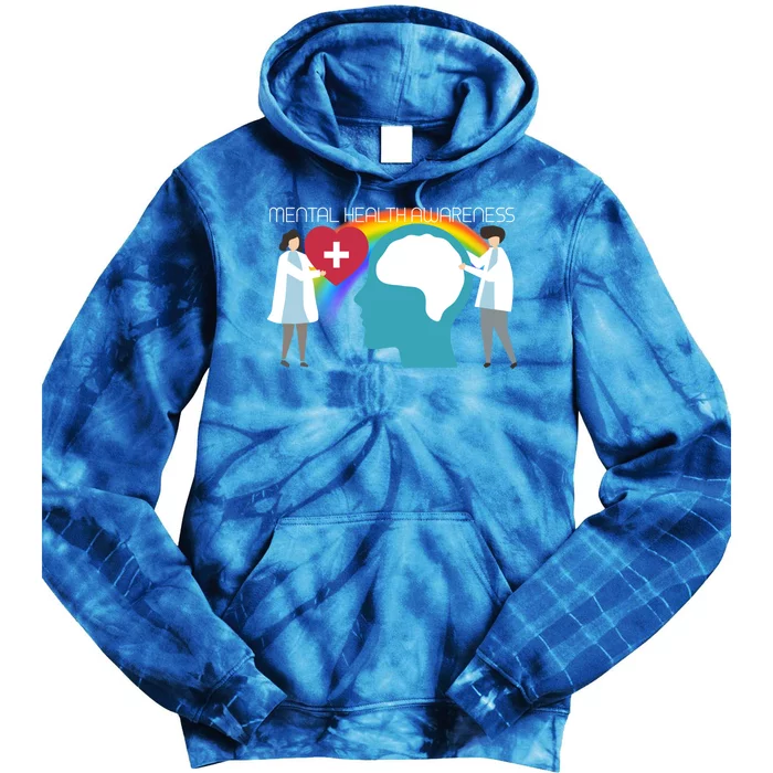 Lgbt Tal Health Awareness Cute Gift Tie Dye Hoodie