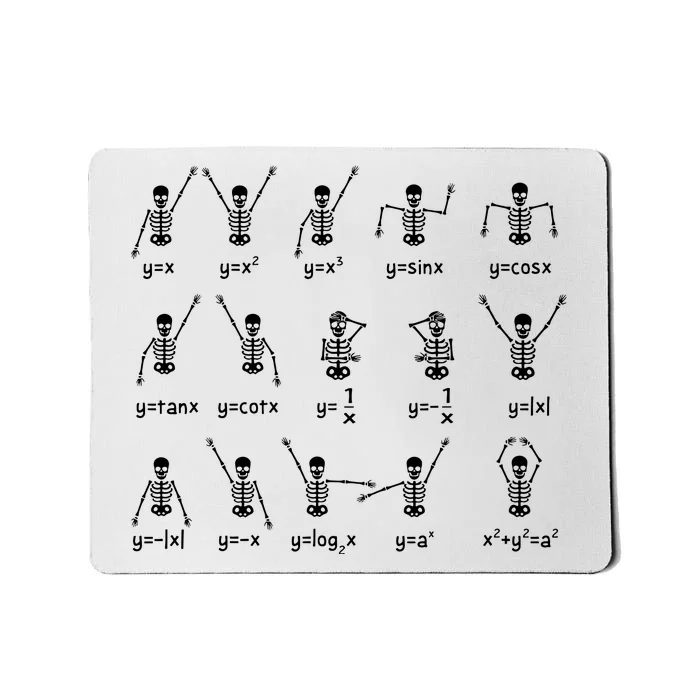 Lazy Teacher Halloween Shirts Trick Or Teach Teacher Skeleton Mousepad