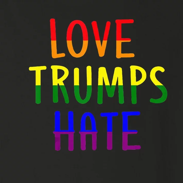 Love Trumps Hate Lgbt Antitrump Toddler Long Sleeve Shirt