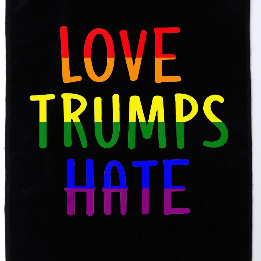 Love Trumps Hate Lgbt Antitrump Platinum Collection Golf Towel