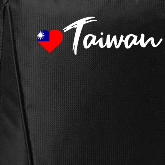 Love Taiwan Heart Country Flag Souvenir Gift City Backpack