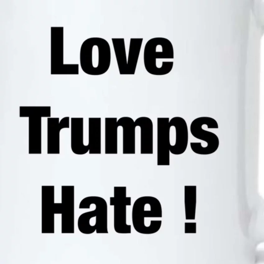 Love Trumps Hate Cool Gift Black Color Changing Mug