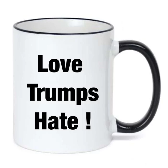 Love Trumps Hate Cool Gift Black Color Changing Mug