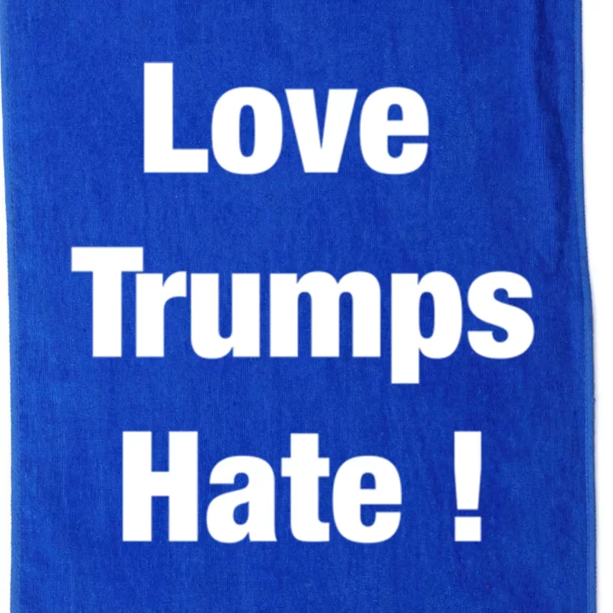 Love Trumps Hate Cool Gift Platinum Collection Golf Towel