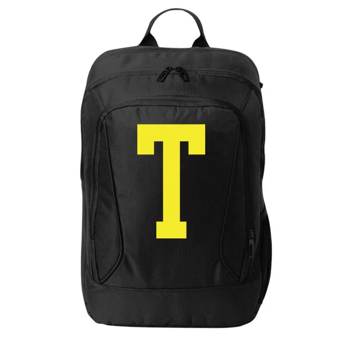 Letter T In Yellow Theodore Chipmunk Costume Halloween City Backpack