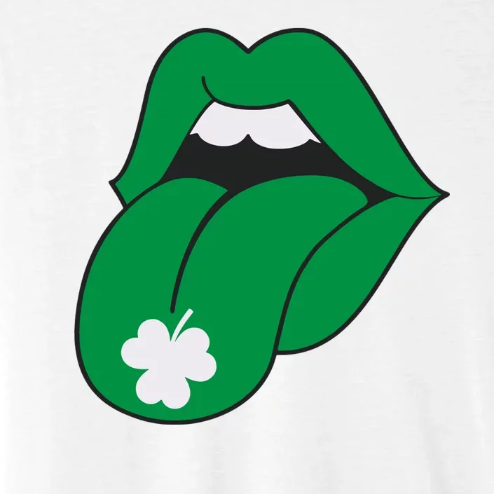 Lips Tongue Irish Shamrock St Patricks ChromaSoft Performance T-Shirt