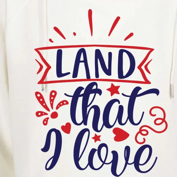 Land That I Love Meaningful Gift Womens Funnel Neck Pullover Hood