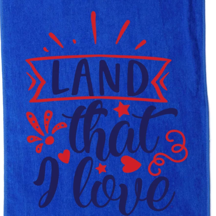 Land That I Love Meaningful Gift Platinum Collection Golf Towel