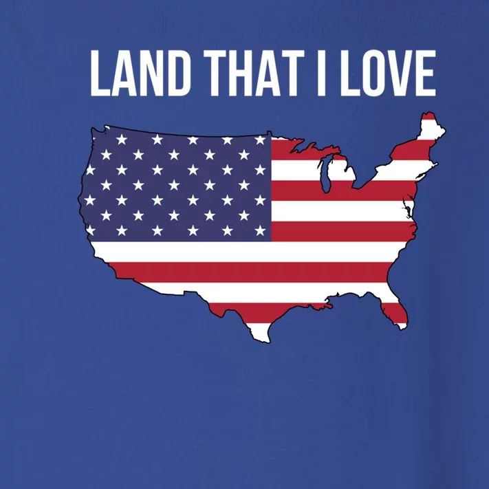 Land That I Love America Usa Flag Patriotic Funny Gift Toddler Long Sleeve Shirt