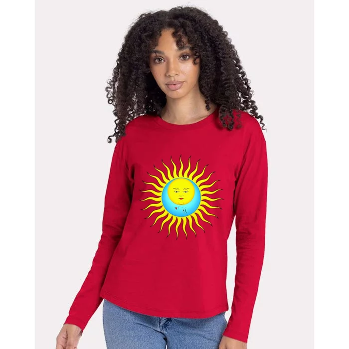 Larks Tongues In Aspic Womens Cotton Relaxed Long Sleeve T-Shirt