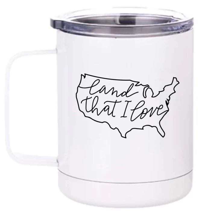 Land That I Love America Gift Front & Back 12oz Stainless Steel Tumbler Cup