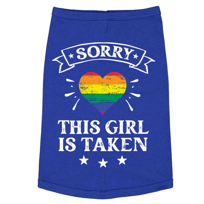 Lgbtqai This Is Taken Flag Valentine´s Day Lesbian Gift Cool Gift Doggie Tank