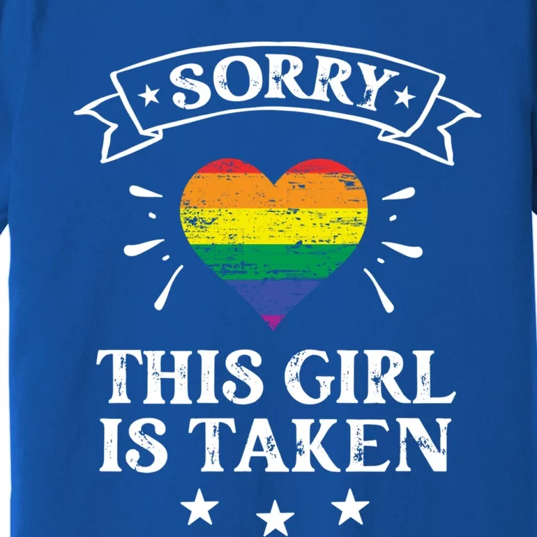 Lgbtqai This Is Taken Flag Valentine´s Day Lesbian Gift Cool Gift Premium T-Shirt