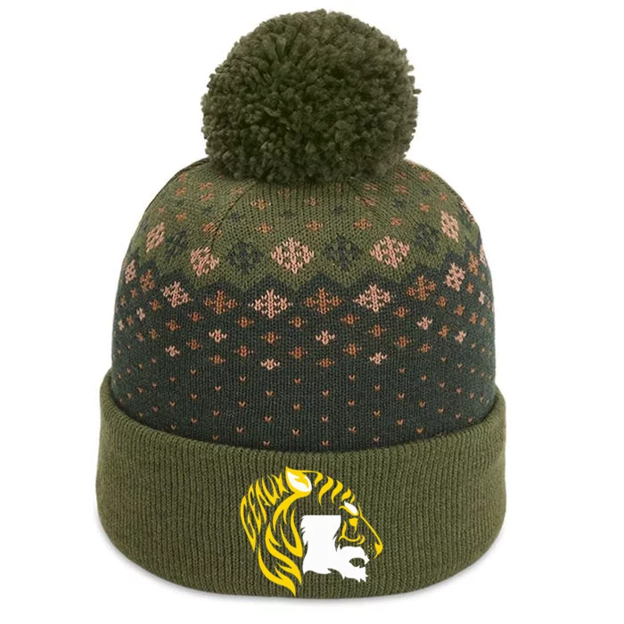 L.S.U T.I.G.E.R.S Inside The Mascot The Baniff Cuffed Pom Beanie