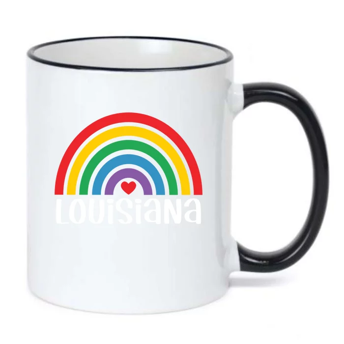 Louisiana Travel I Love Louisiana Usa Gift Black Color Changing Mug