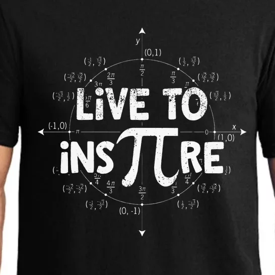 Live to Inspire Pi Day 3.14 Math funny teacher Pajama Set