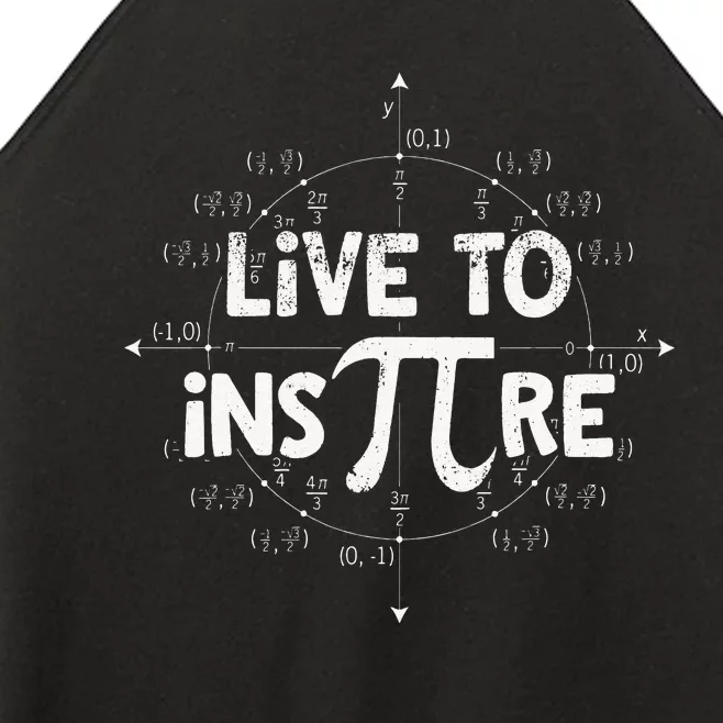 Live to Inspire Pi Day 3.14 Math funny teacher Women’s Perfect Tri Rocker Tank